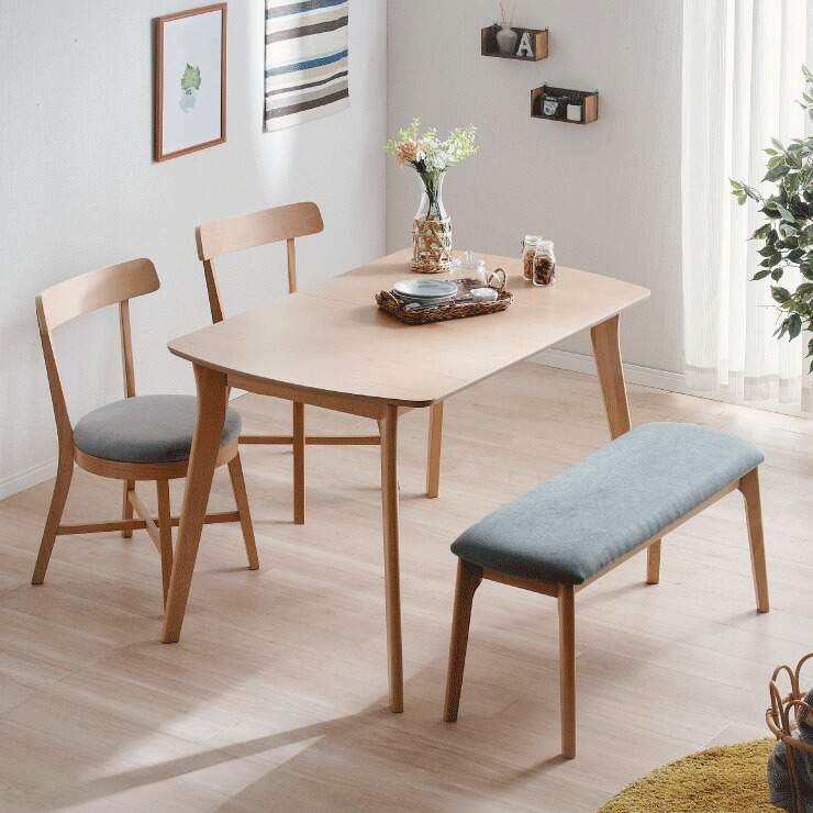 楽天市場】ダイニングテーブルセット 4人掛け 北欧風ダイニング 4点