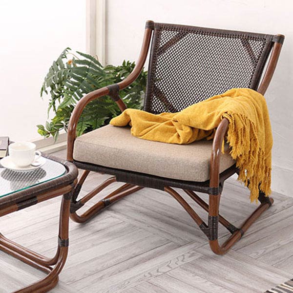 楽天市場】籐椅子 ラタンチェア 籐の家具 一人掛け椅子 籐 ウッド