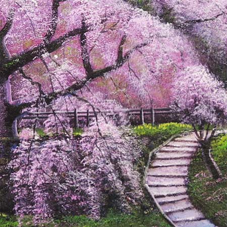 楽天市場】絵画 油絵 又兵衛桜 （木村由記夫） 送料無料 【肉筆