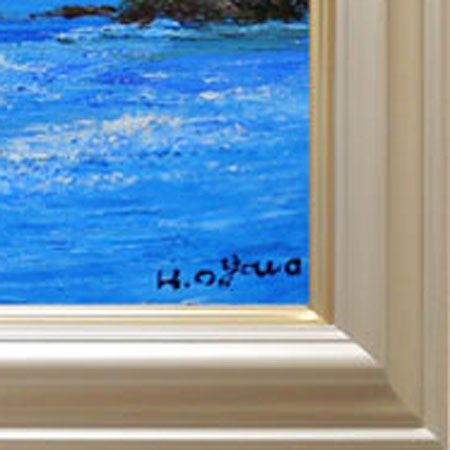 楽天市場】絵画 油絵 雨晴海岸（小川久雄） 送料無料 【海・山】【肉筆