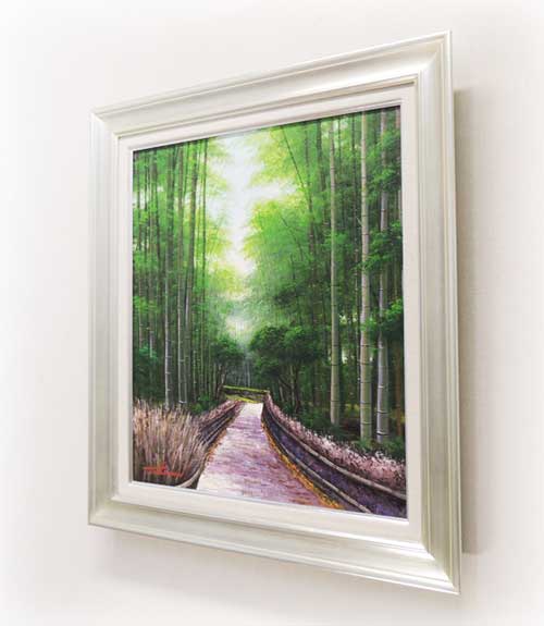 楽天市場】絵画 油絵 竹林 F20号 （堤照男） 送料無料 【肉筆】【油絵