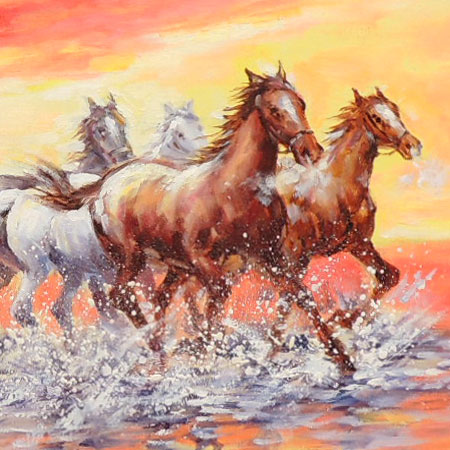 楽天市場】絵画 油絵 駆ける F20号 （鈴木満雄） 送料無料 【肉筆