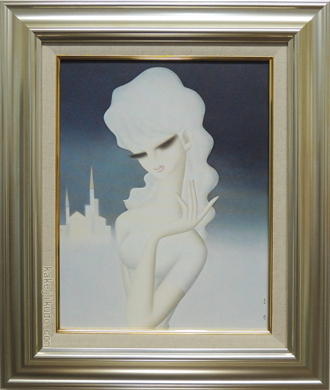 楽天市場】東郷青児 絵画 遠い街 F6号 送料無料 【複製】【美術印刷