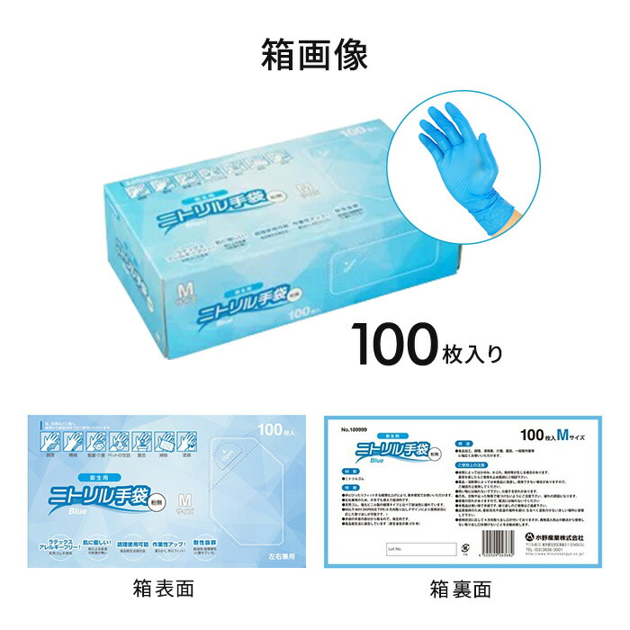 楽天市場】[ポイント10倍]楽天ランキング入賞 ニトリル手袋 Mサイズ