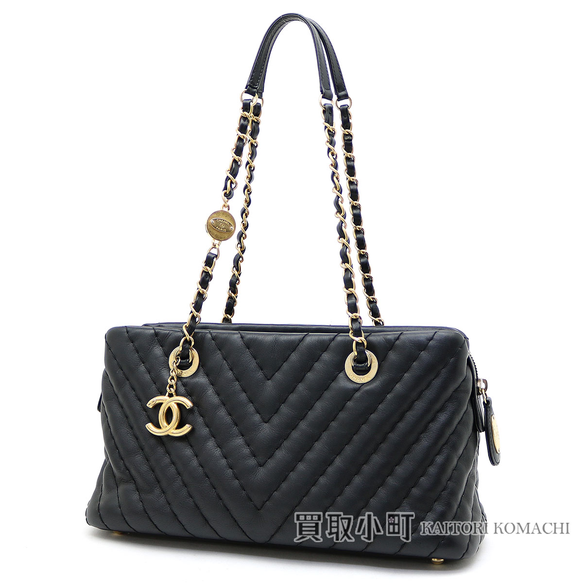 楽天市場】シャネル 【CHANEL】シェブロン キルティング トートバッグ