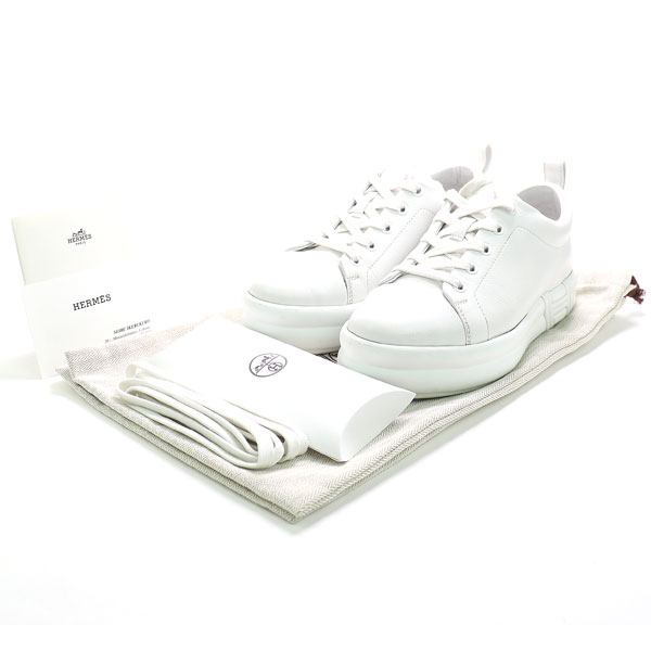 楽天市場】エルメス【HERMES】ハッピー スニーカー ホワイト レザー