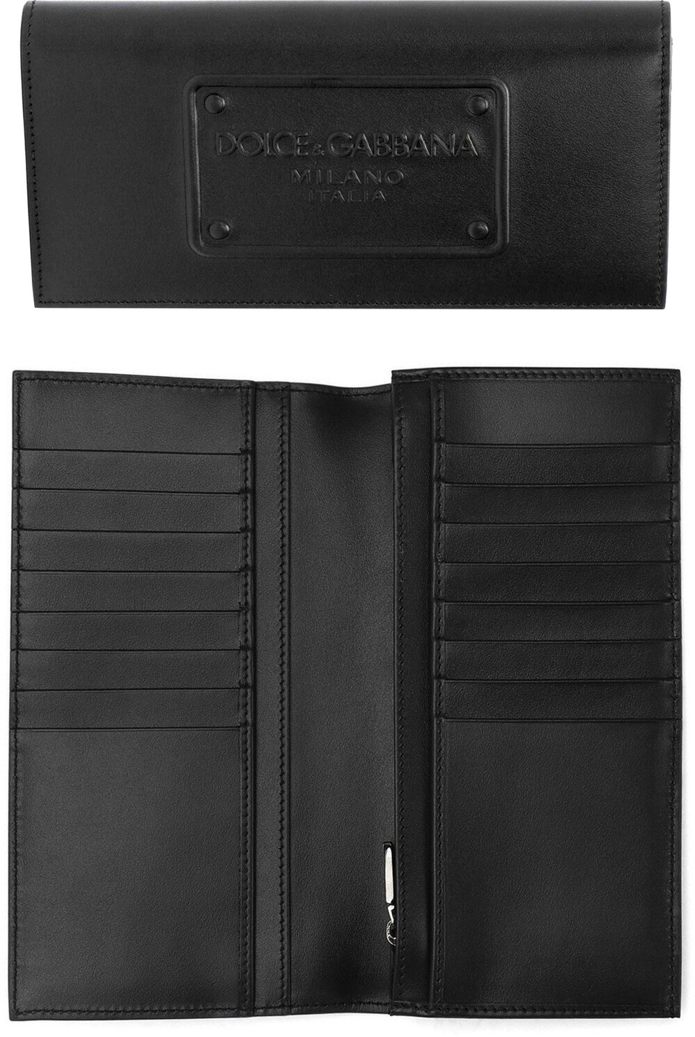 楽天市場】DOLCE&GABBANA D&Gメンズ小銭入れ付き二つ折り長財布