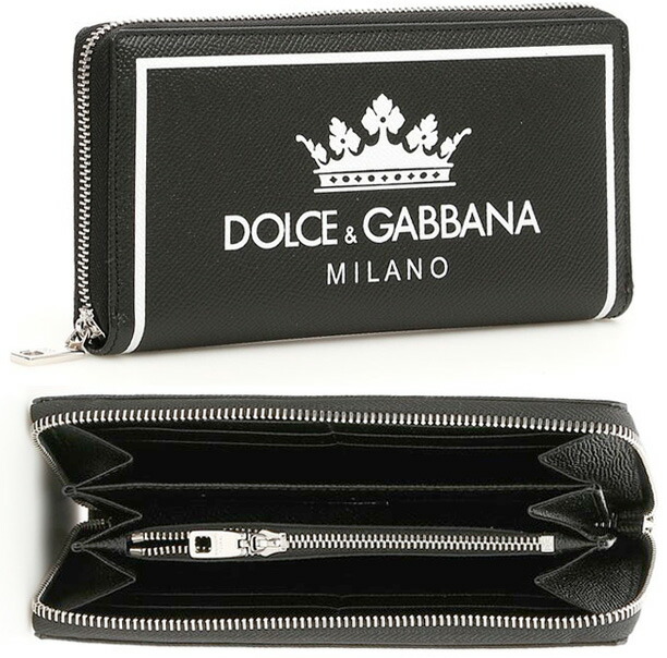 楽天市場】DOLCE&GABBANA D&G小銭入れ付きラウンドファスナー長財布