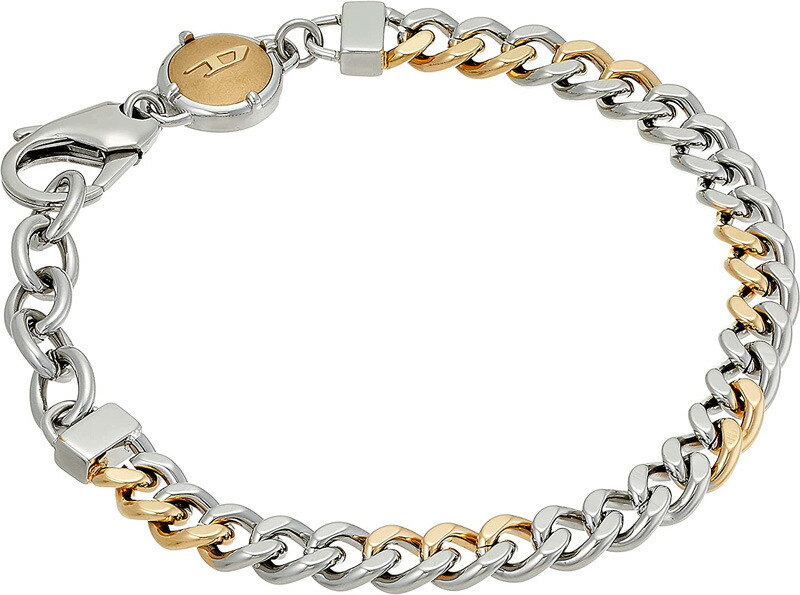 楽天市場】DIESEL ディーゼル メタルブレスレットバイカラーメタル