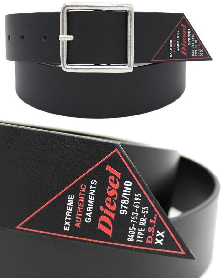 楽天市場】DIESEL ディーゼルおしゃれメンズレザーベルトベルトエンド