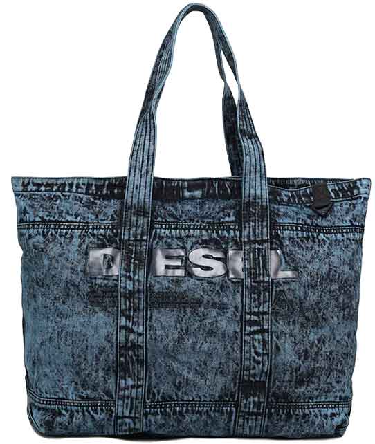 楽天市場】DIESEL ディーゼル トートバッグフロントブラックロゴ