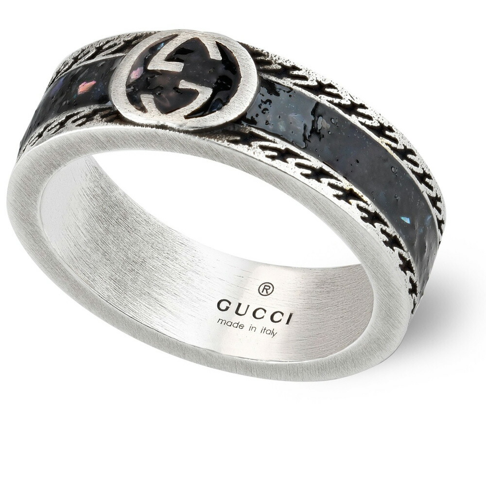 楽天市場】GUCCI グッチ リングダブルG インターロッキングGブラック