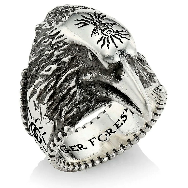 楽天市場】GUCCI グッチ 指輪メンズ 3Dエングレービング立体鷹頭