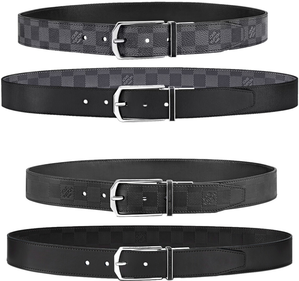 楽天市場】LOUIS VUITTONルイヴィトンメンズリバーシブルレザーベルト
