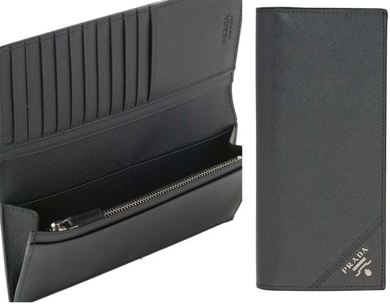楽天市場】PRADA プラダ メンズ 小銭入れ付き2つ折り長財布