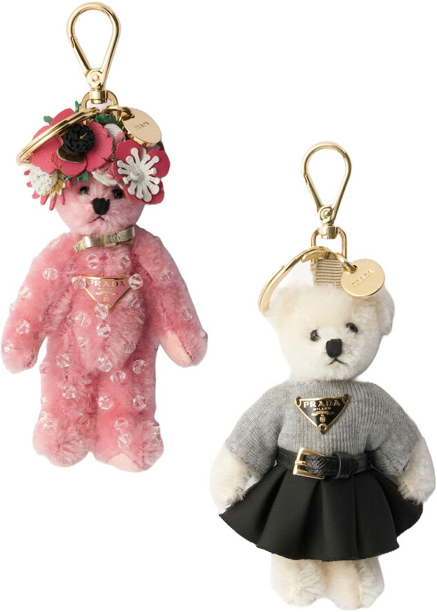 楽天市場】PRADA プラダキーリング＆フックホルダーテディーベアー