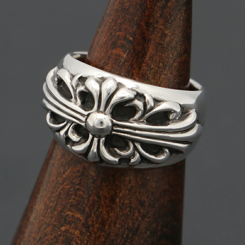 楽天市場】クロムハーツ【CHROMEHEARTS】フローラルクロスリング/19号