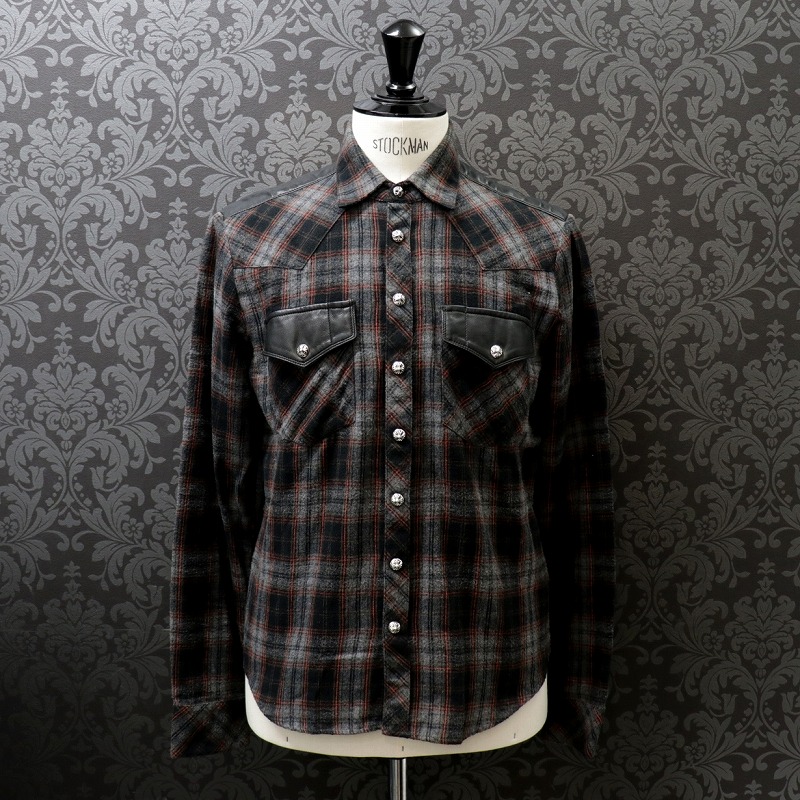 楽天市場】クロムハーツ【CHROMEHEARTS】レザーフレアニー/チェック