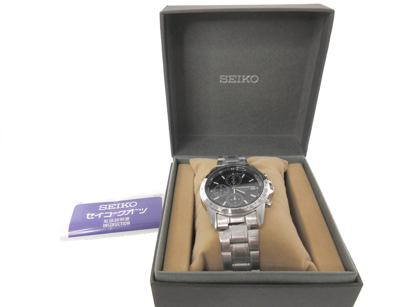 楽天市場】SEIKO【セイコー】 7T92 0DW0 クオーツ クロノグラフ 黒文字