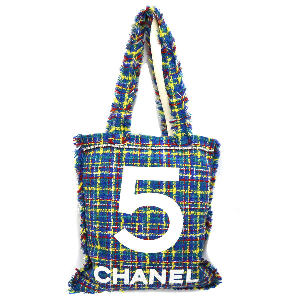 楽天市場】シャネル Chanel ツイードトートバッグ カラフル 【中古