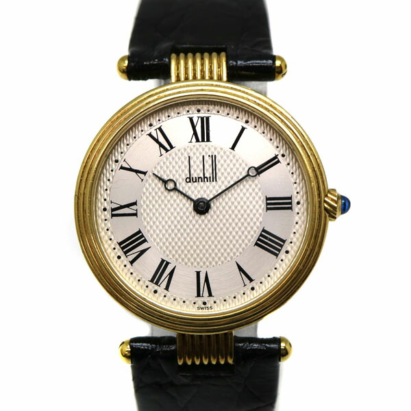 楽天市場】dunhill【ダンヒル】 クォーツ K18 レザーベルト クォーツ