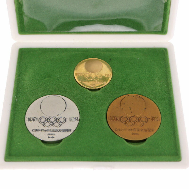 楽天市場】K18 SV925 東京オリンピック1964記念メダルセット 18金