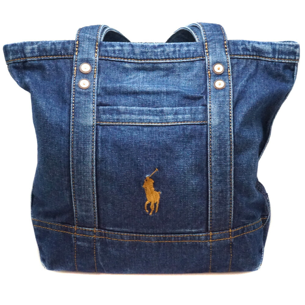 楽天市場】POLO RALPH LAUREN【ラルフローレン】スモールデニムトート