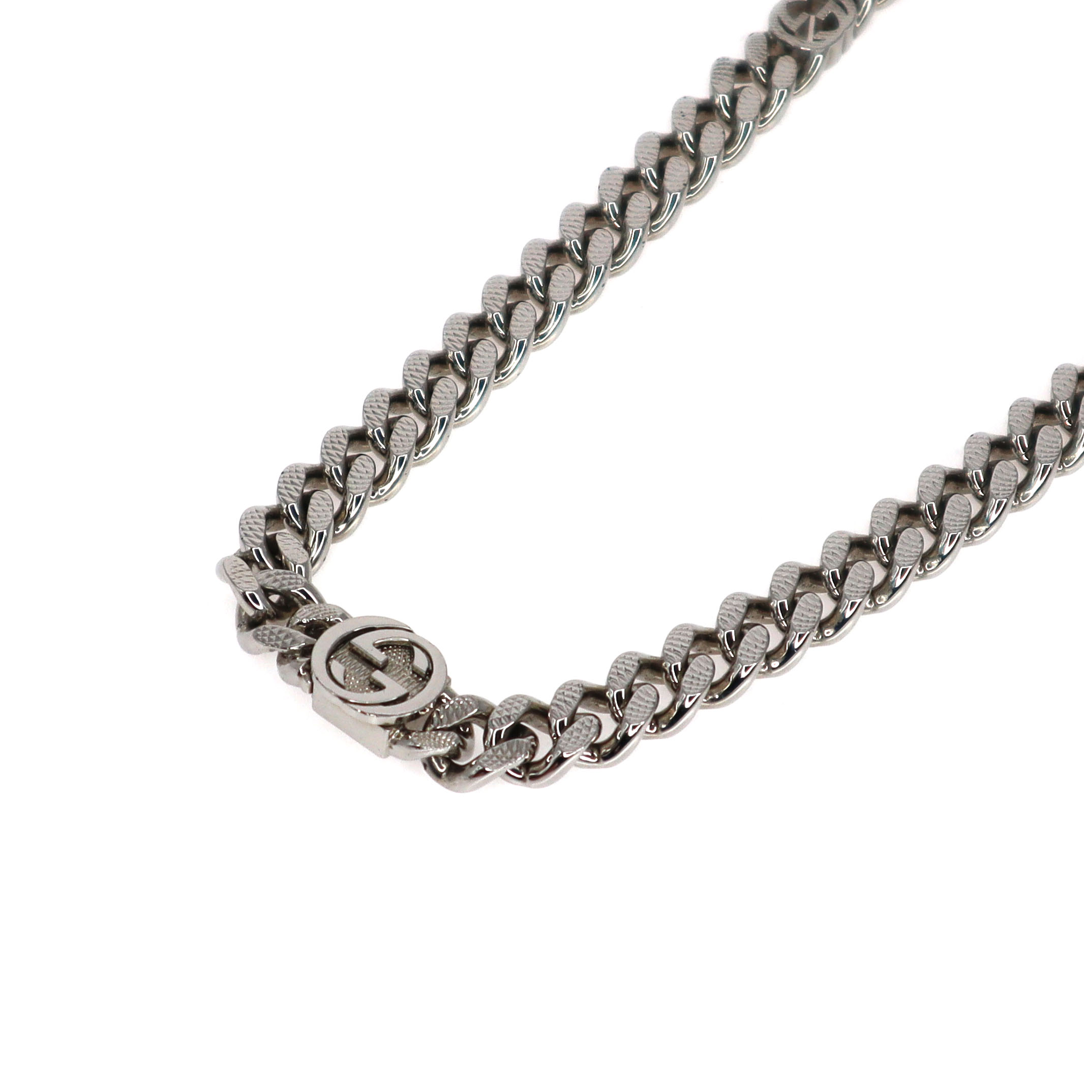 楽天市場】グッチ Gucci インターロッキングG ネックレス シルバー