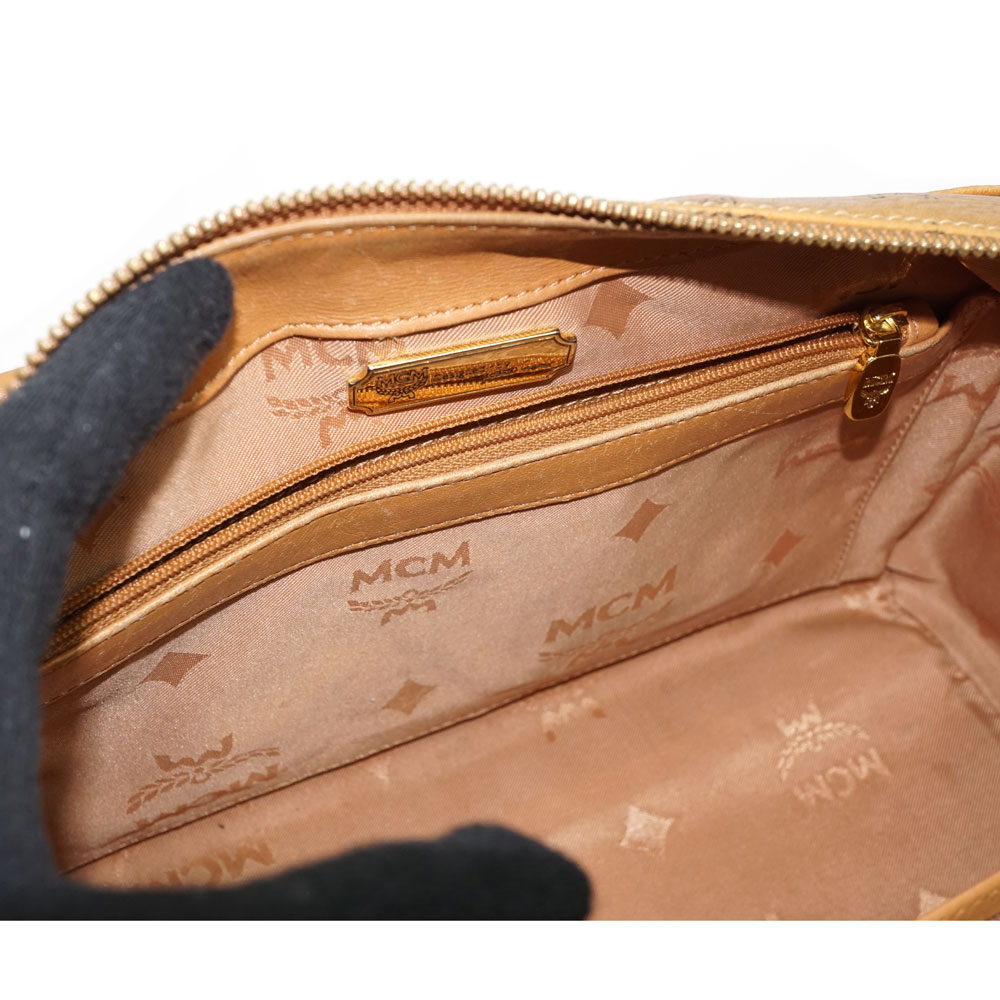 楽天市場】エムシーエム MCM ミニボストンバッグ ブラウン 鞄【中古