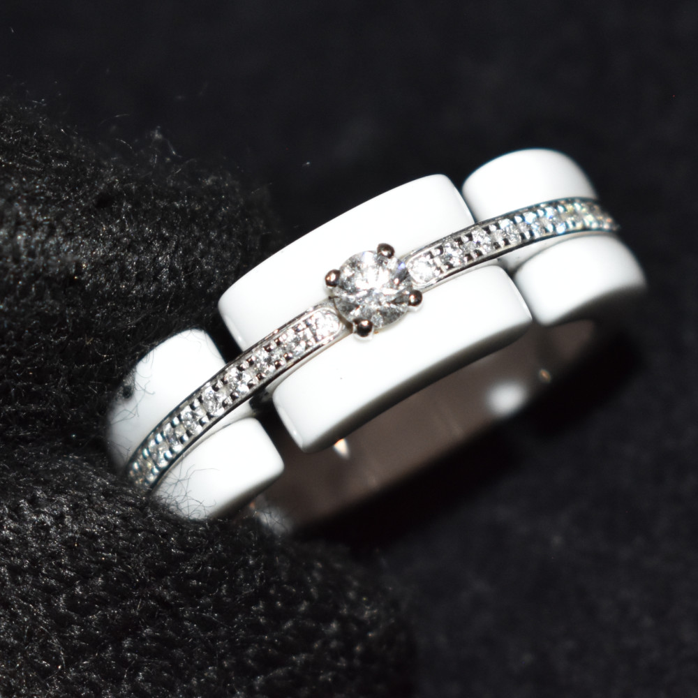 楽天市場】【箱あり】CHANEL ウルトラリング J4286 ホワイトセラミック