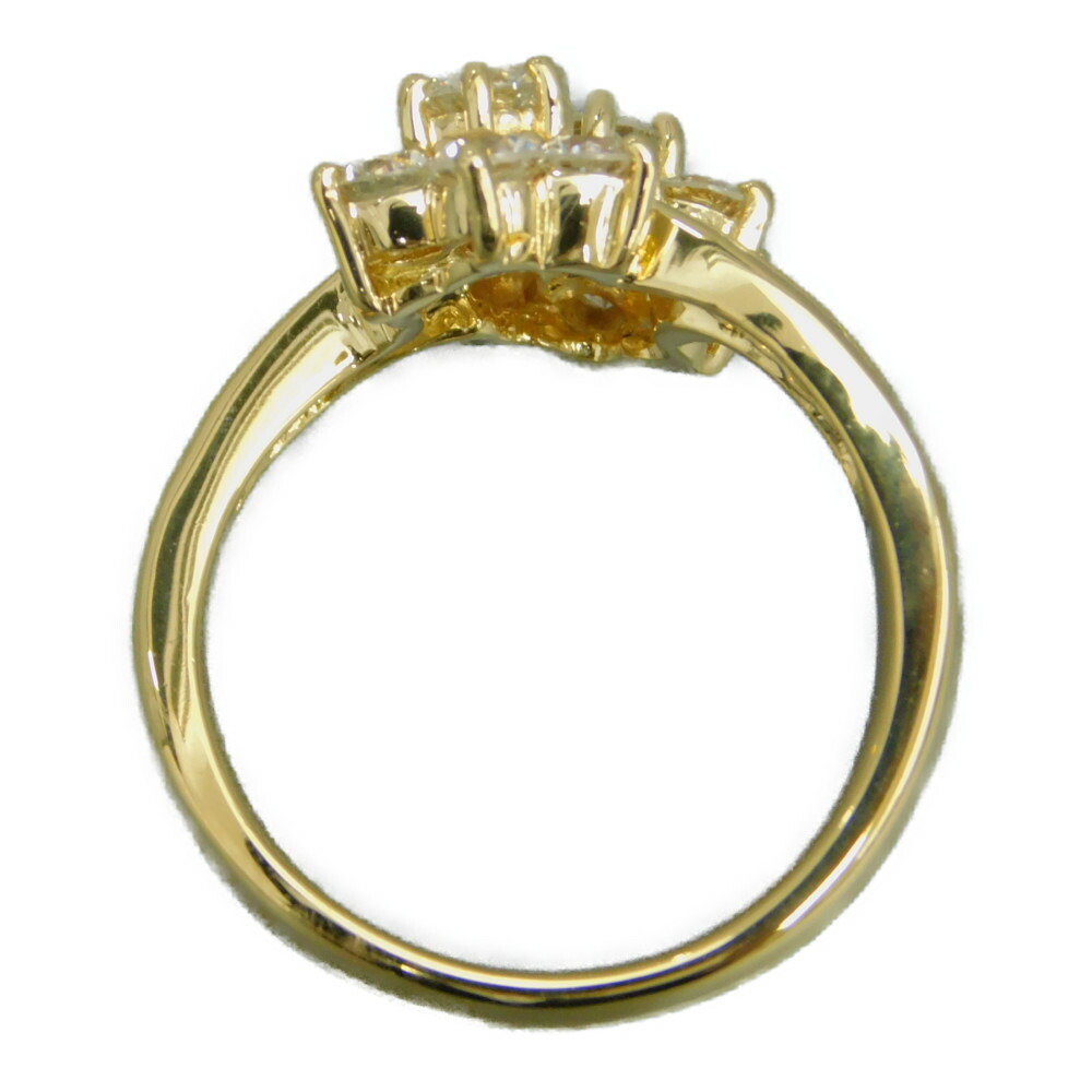 楽天市場】フラワーモチーフリングダイヤモンド1.50ctK18 4.95g 10.5号