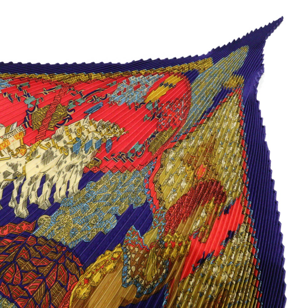 楽天市場】【箱あり】HERMES エルメス プリーツカレ スカーフ ネイビー