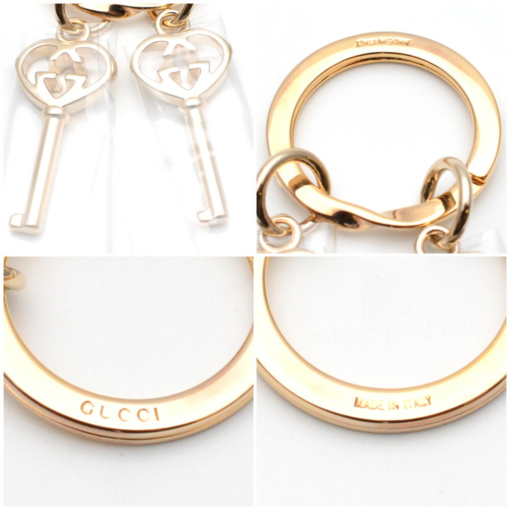 楽天市場】GUCCI グッチ 309778 キーリング ライトゴールド ダブルG