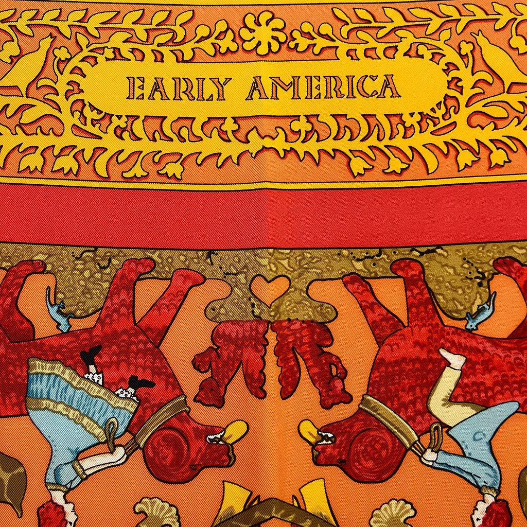 楽天市場】HERMES エルメス カレ90 『EARLY AMERICA（古き良きアメリカ