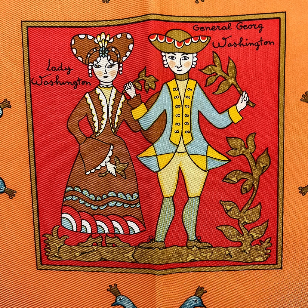 楽天市場】HERMES エルメス カレ90 『EARLY AMERICA（古き良きアメリカ