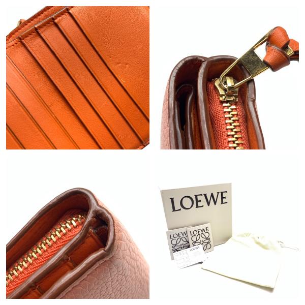 楽天市場】LOEWE ロエベ 二つ折り 財布 コンパクトウォレット ピンク