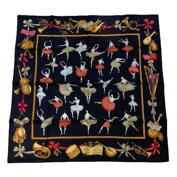 楽天市場】未使用 HERMES エルメス カレ90 LA DANCE ラ ダンス