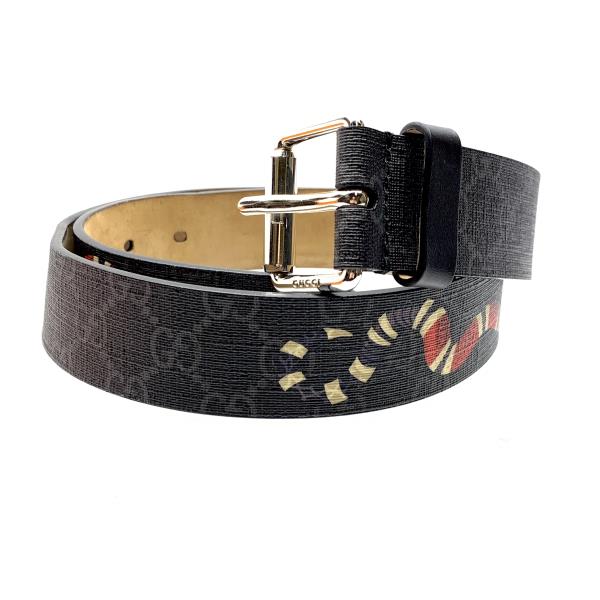楽天市場】GUCCI グッチ 434520 GGスプリーム ベルト スネーク 85-34