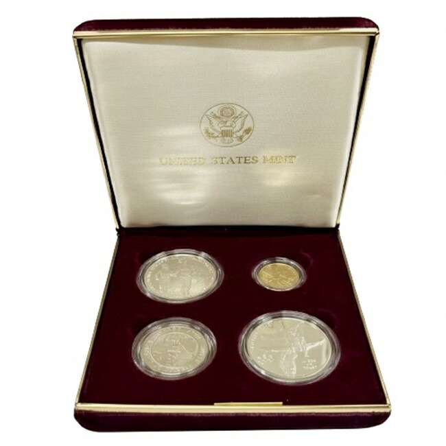 楽天市場】K21.6 金貨 アトランタ五輪記念プルーフ貨セット 金貨8.3g