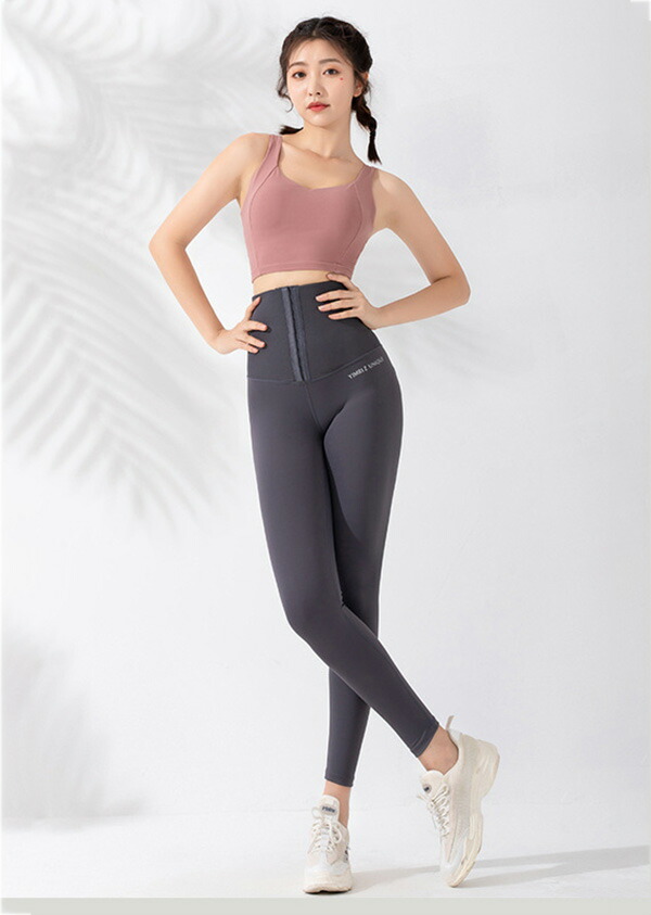 新品】リブソリッドトレンカヨガパンツ S ディープグリーン