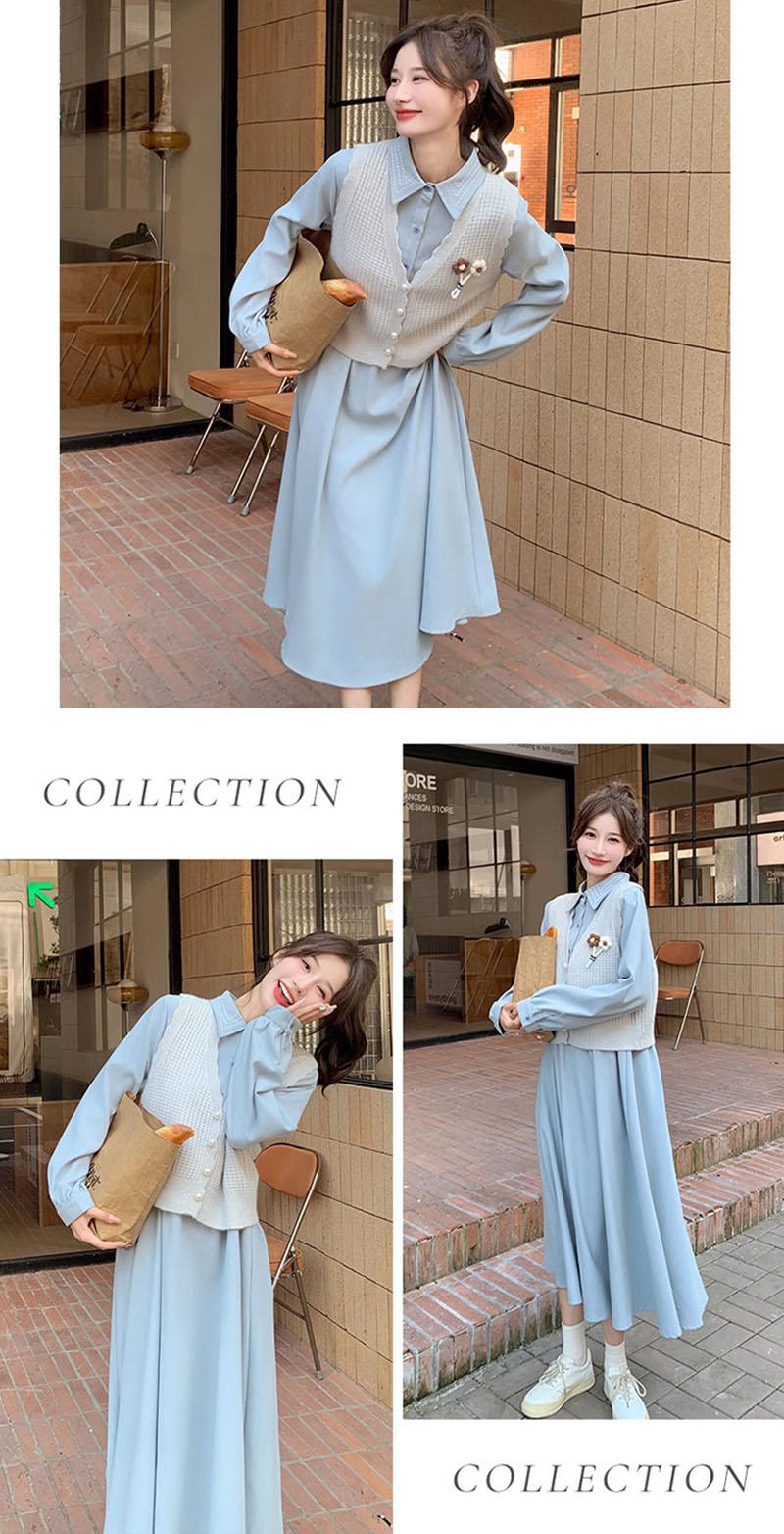 楽天市場】ニットセットアップ 秋冬 レディース ロリータ風 ワンピース