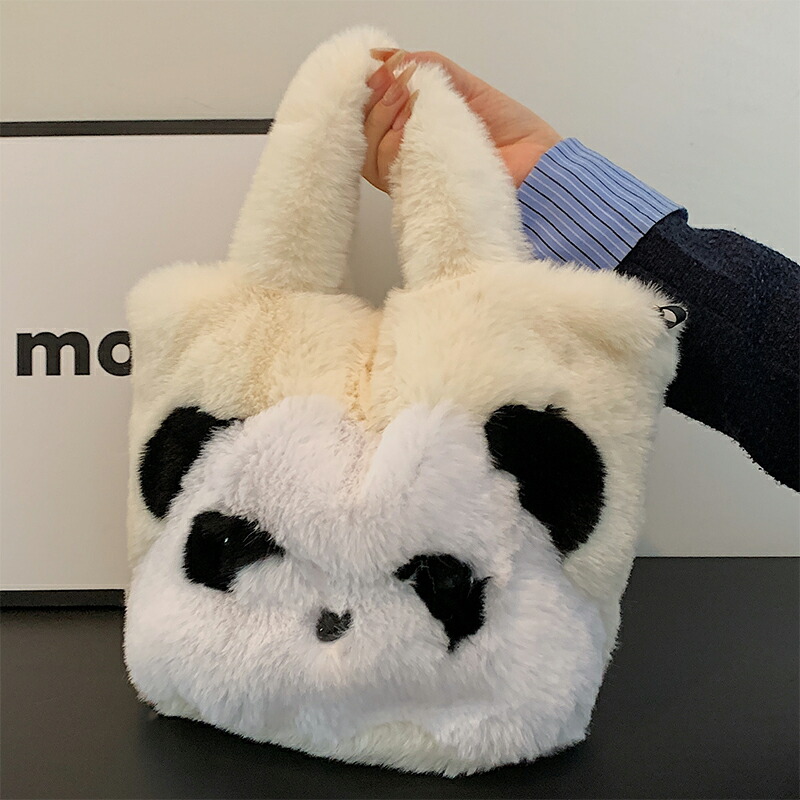 楽天市場】ショルダーバッグ ファーバッグ トートバッグ ふわふわ