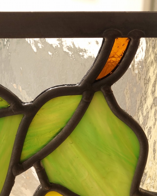 楽天市場】ステンドグラス パネル 住宅用 レモン 18cm×18cm 【ステンド