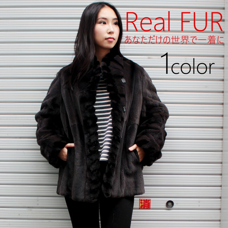 楽天市場】レディース 毛皮ジャケット ミンク＆ウィーゼル