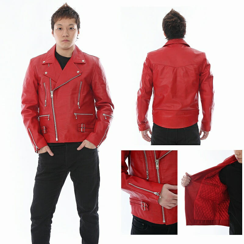 楽天市場】ライダースジャケット メンズ 本革 革ジャン 牛革 ダブル UK