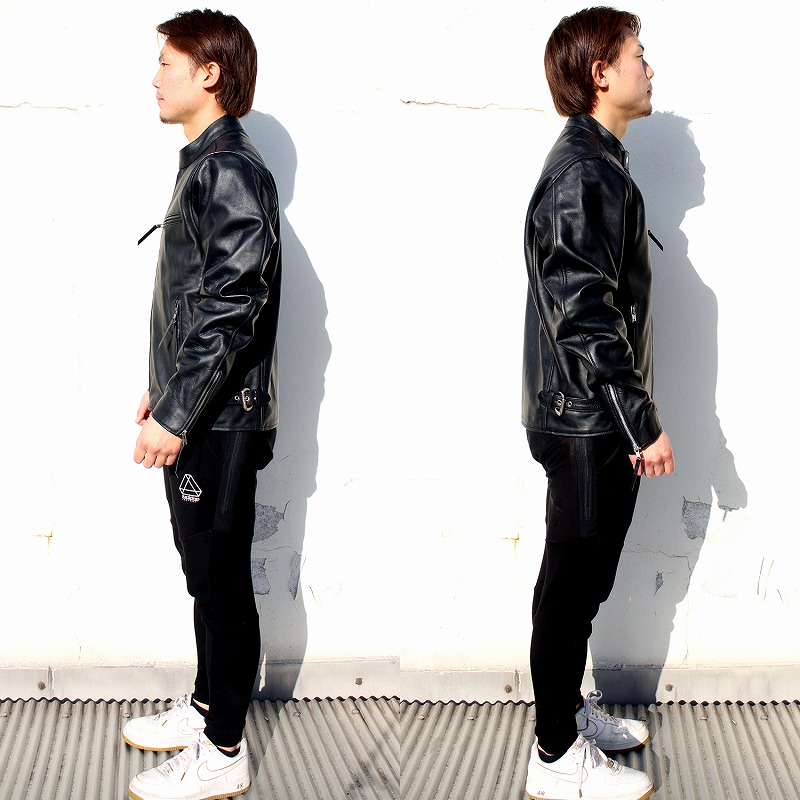 楽天市場】牛革 シングルライダースジャケット メンズ レザー