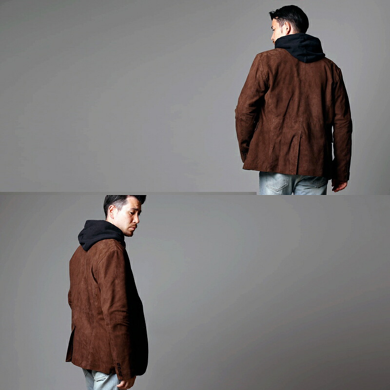 楽天市場】レザージャケット メンズ スウェード スエード 本革 ゴート