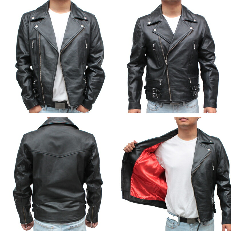 楽天市場】本革 牛革 カウ レザージャケット 本革ジャケット メンズ 革