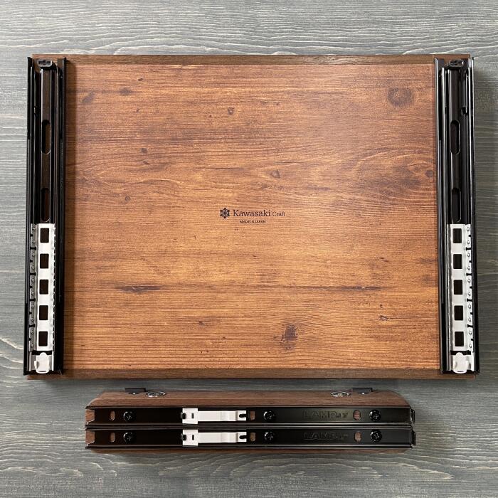 楽天市場】シェルフコンテナ 25タイプ専用 スライドレール式天板 木目