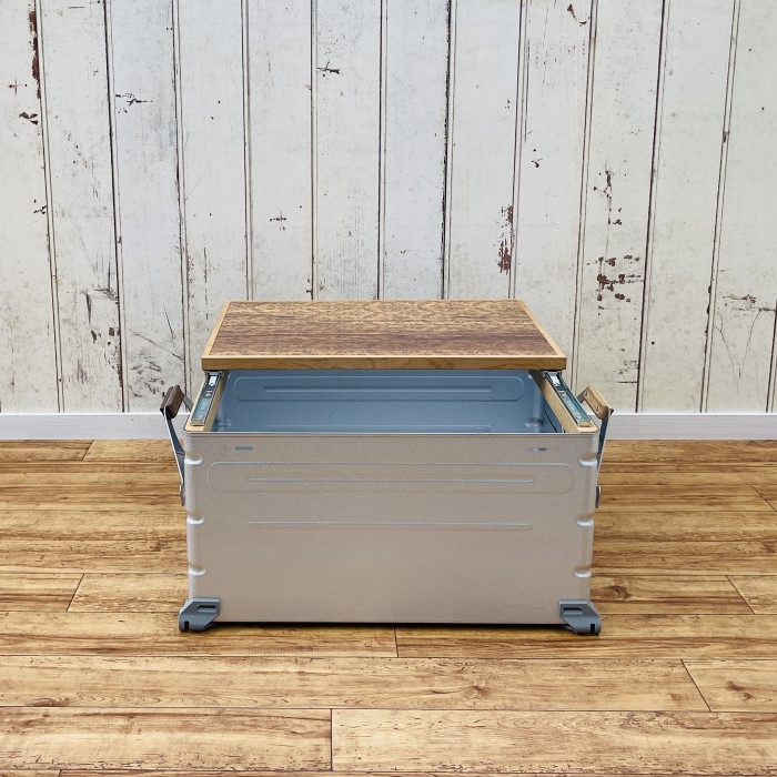 楽天市場】シェルフコンテナ 25タイプ専用 スライドレール式天板 木目